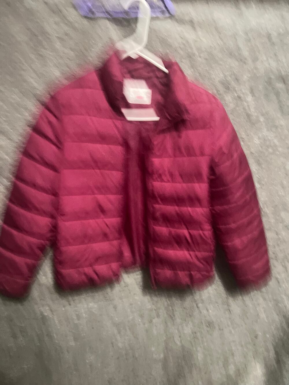 Place Children Packable Jacket XL/TG Pink Water Resistant Zip Up Pockets